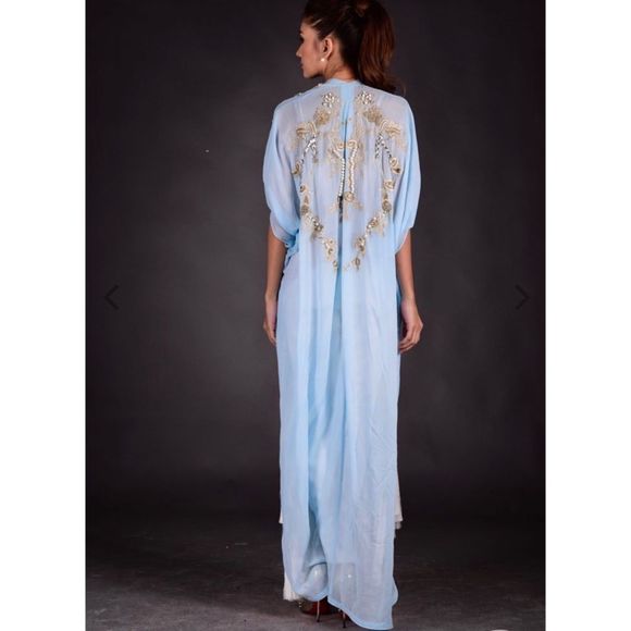 Shaded Embroidered Kaftan - Picture 2 of 3
